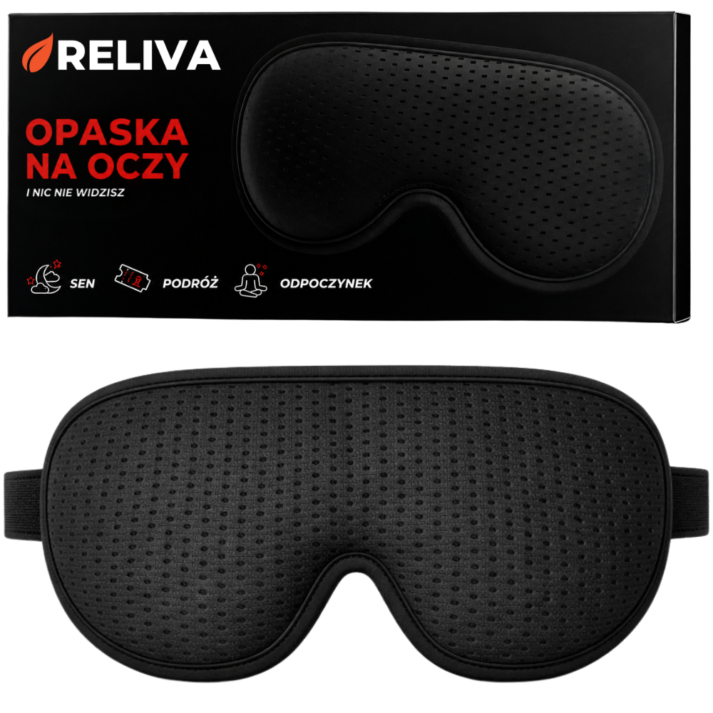 RELIVA Opaska Na Oczy 3D do Spania