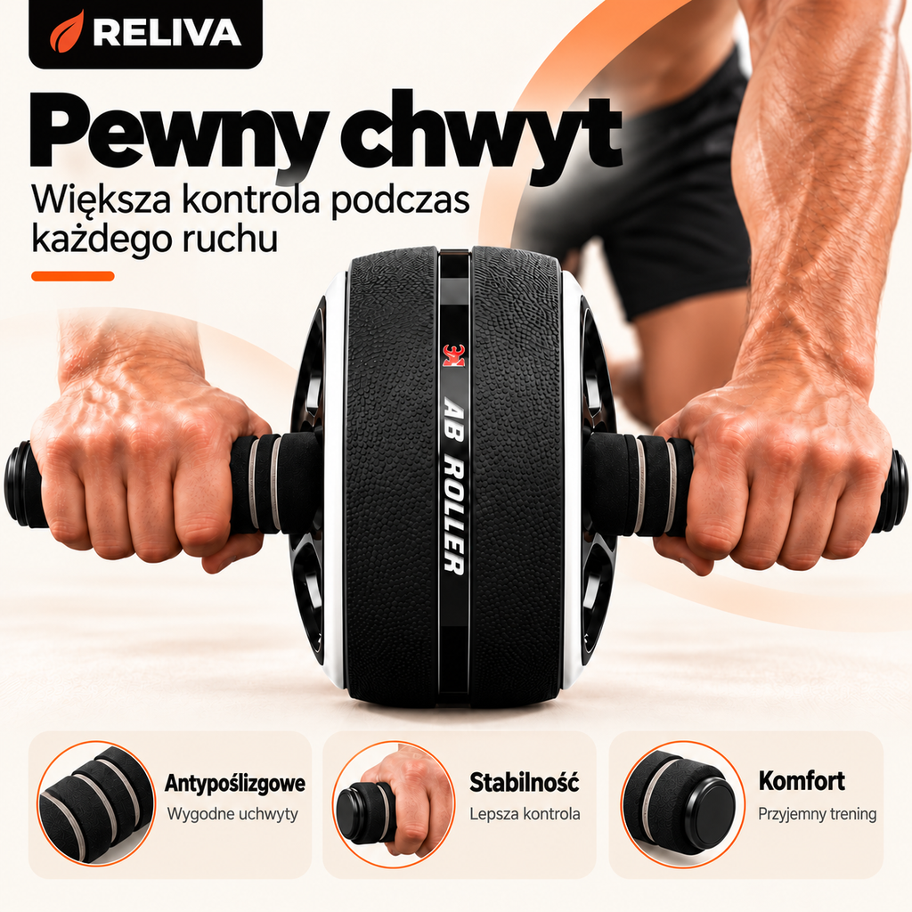 RELIVA AB Wheel – trening w domu