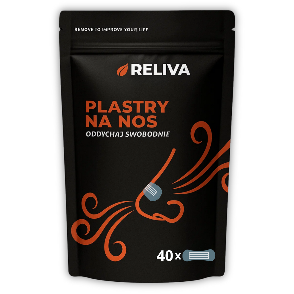 RELIVA Plastry na Nos przeźroczyste 40 szt.