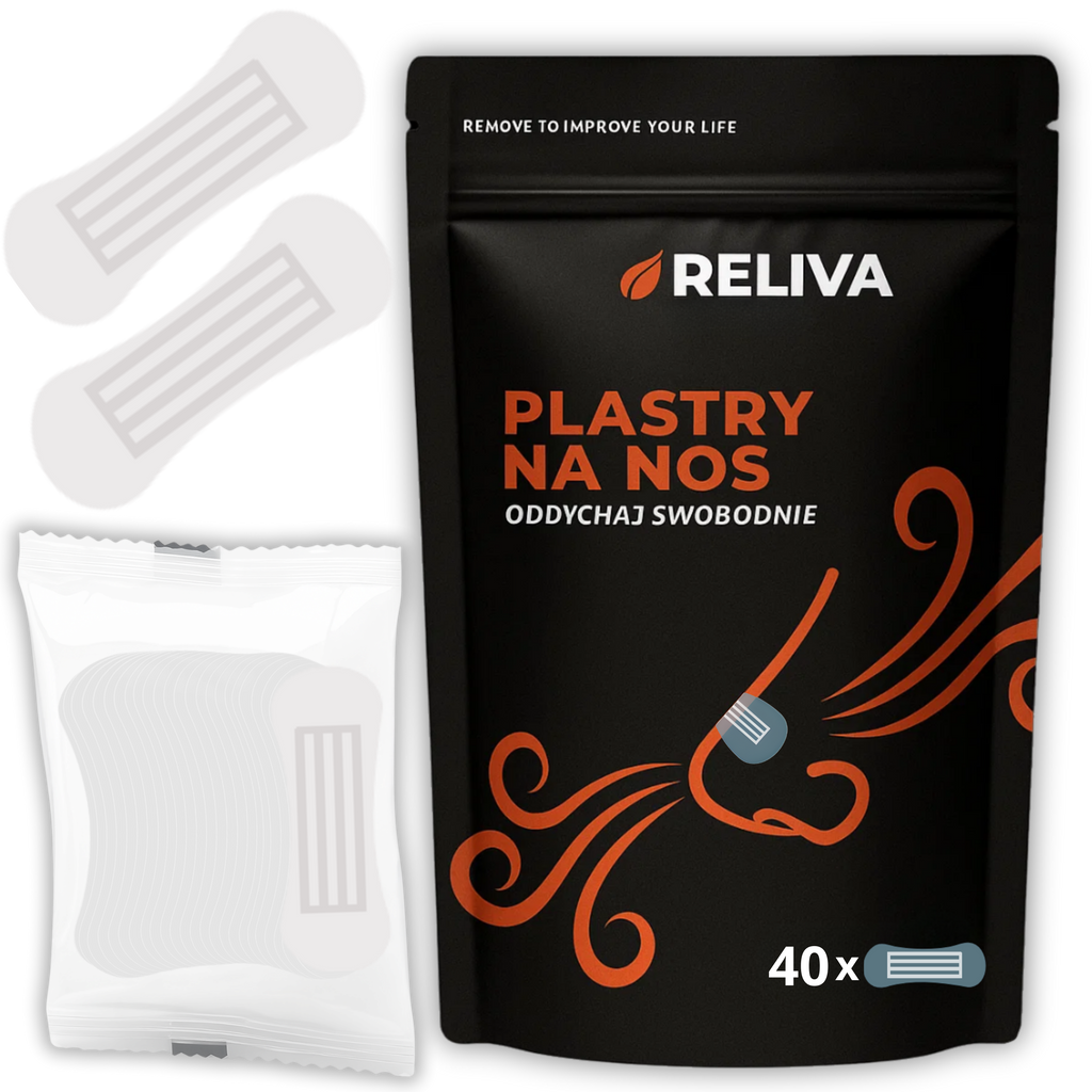 RELIVA Plastry na Nos przeźroczyste 40 szt.