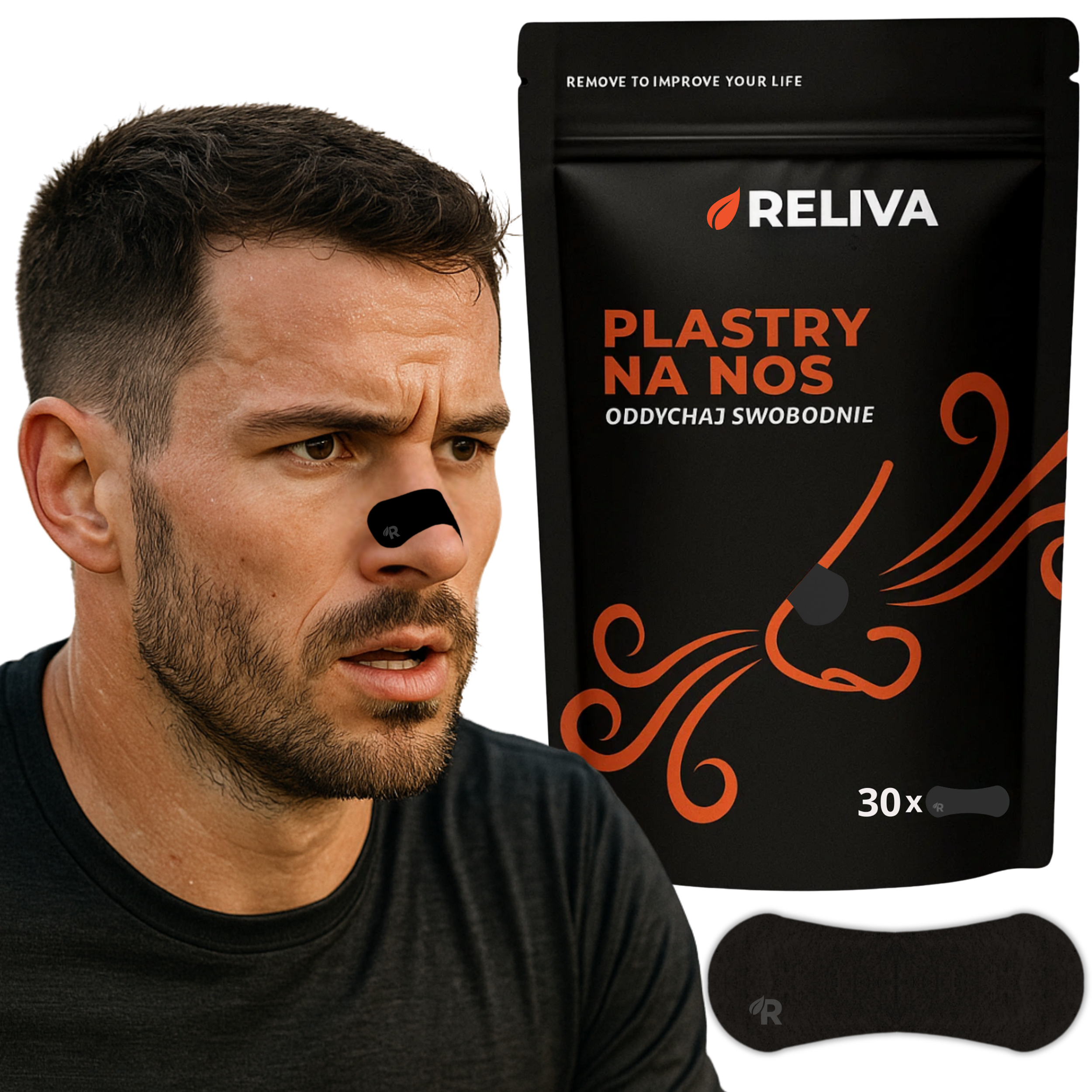 RELIVA Plastry na Nos 30 szt.