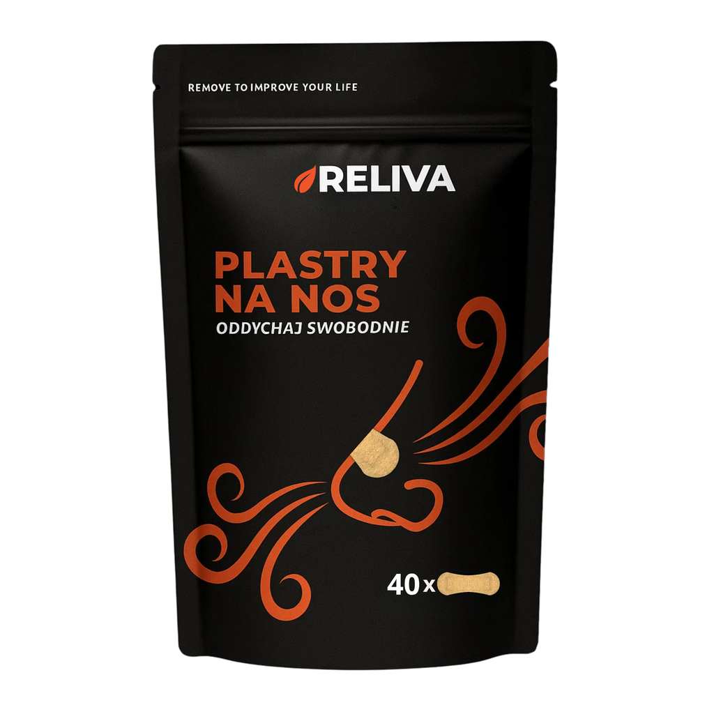 RELIVA Plastry na Nos Beżowe 40 szt.