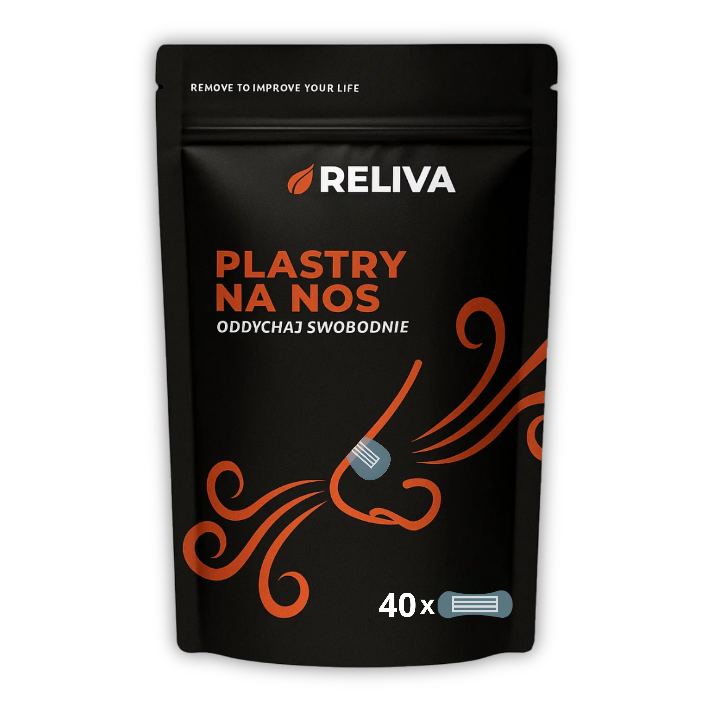 RELIVA Plastry na Nos przeźroczyste 40 szt.