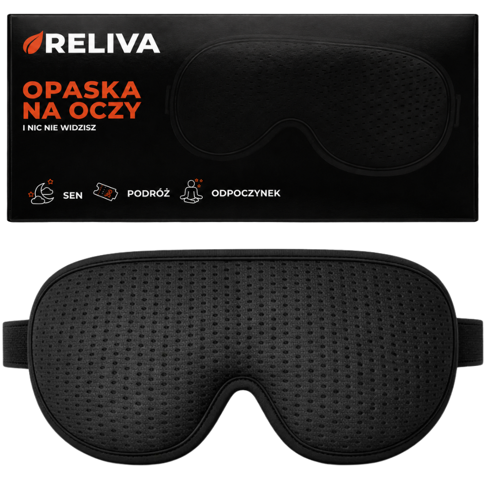RELIVA Opaska Na Oczy 3D do Spania